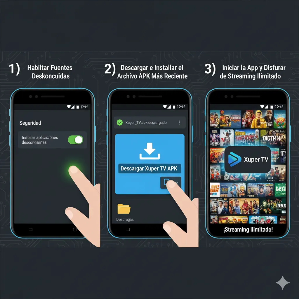 Xuper TV APK para Android: TV en Vivo, Películas y Series Gratis 2025 1 Xuper TV APK