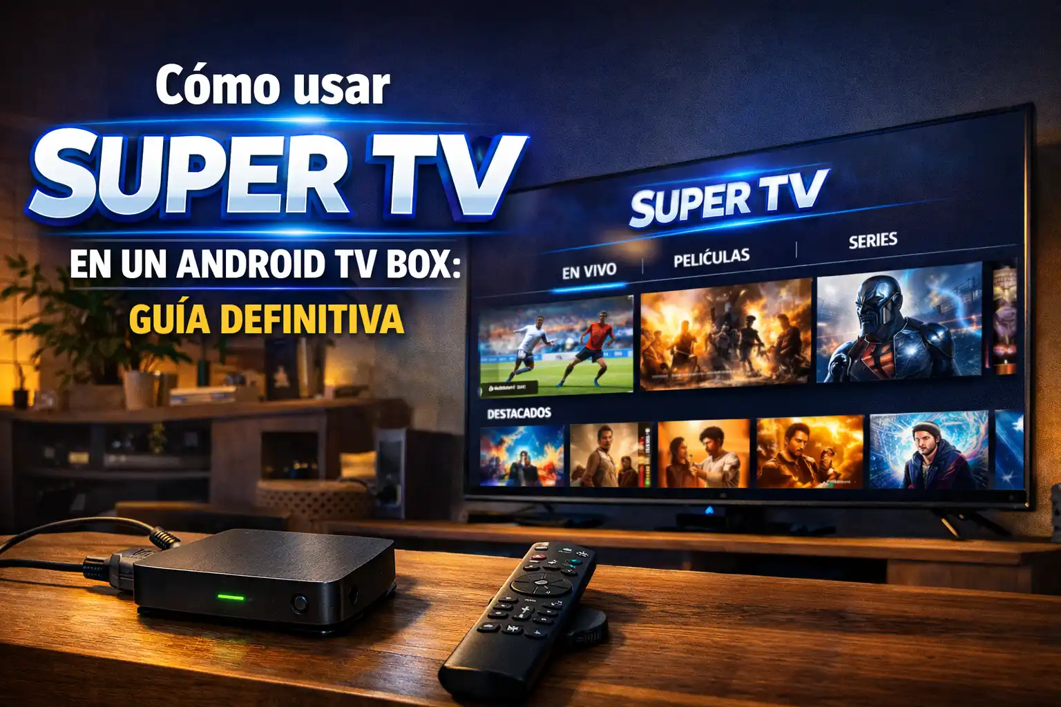 Como usar Super TV en un Android TV